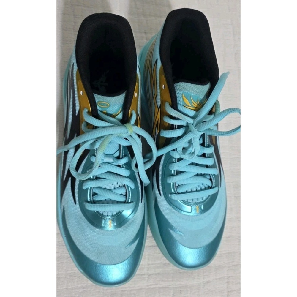 PUMA‎ MB.02 Honeycomb - 377590-01 Lamelo Ball Mens Sz 10 EUC Blue - Picture 2 of 7